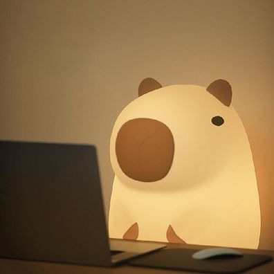 Capybara Nachtlicht wiederaufladbare Schlaflampe Schlafzimmer Wohnzimmer Enlish