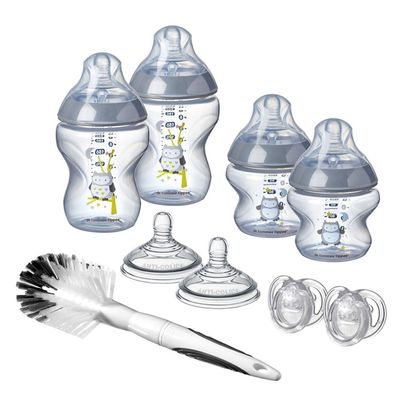 Tommee Tippee Closer to Nature Newborn Baby Flaschen Starter Set, Breast-Like Te