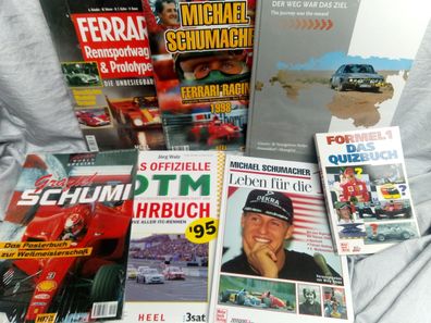 Motorsport Paket, 7 Bücher, Formel 1, DTM, Rallye