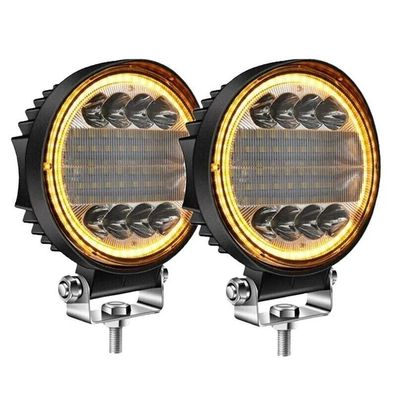 2X4.5 Zoll 200W LED Arbeitsleuchte Spot Flood Off Road Driving Amber Fog Lamp