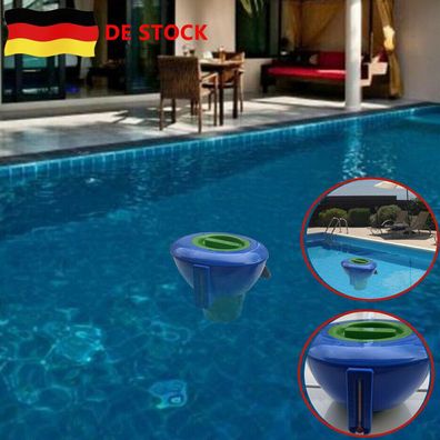 Schwimm Dispenser fur Whirlpool, Spa, Halter mit Automatische Thermometer Neu