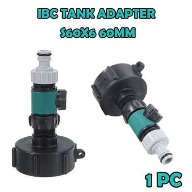 IBC Adapter Zubehör Regenwassertank Container Wasserhahn Grobfaden Verbinder