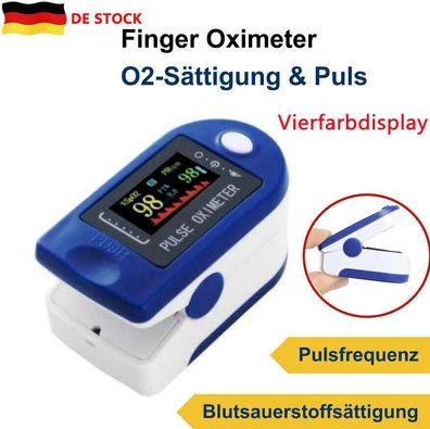 Pulsoximeter Finger Oximeter Sauerstoff Puls SpO2 Messgerät SpO-2 Pulsoxymeter