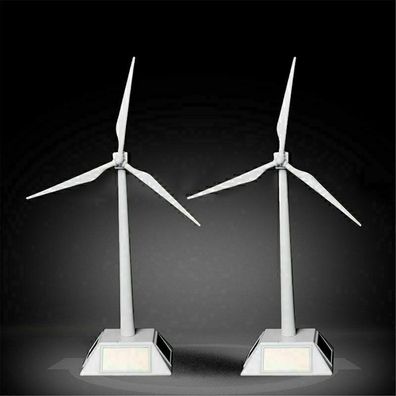2Mini Solarenergie Windmuehle Windrad Windkraftanlage Modell Wohnkultur Spielzeug