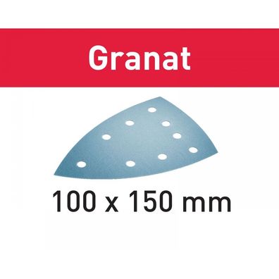 Festool Schleifblatt STF DELTA/9 P40 GR/10 Granat (577538), 10 Stück