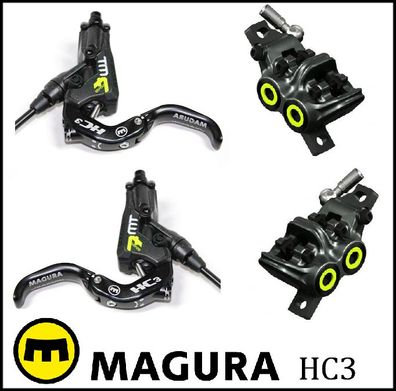2x MAGURA MT7 PRO, 1-Finger HC3 Hebel, 2200 mm , inkl. Zubehör, aktuelles Modell