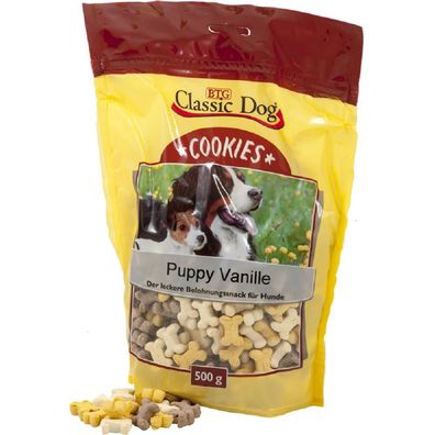 Classic Dog ?Snack Cookies Puppy Vanille - 12 x 500g ?Hundesnacks