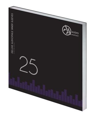 25x 12" Deluxe Audiophile Antistatic Inner Sleeves (White) - Audio Anatomy - (Vinyl