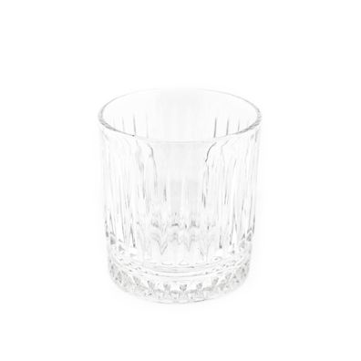 Almina Elisa 6 Teiliger Trinkgläser-Set aus Glas mit Riffle Design 240 ml