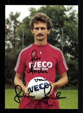 Bertram Beierlorzer Autogrammkarte Bayern München 1981-82 Original Signiert + 2