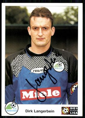 Dirk Langerbein FC Gütersloh 1998-99 Original Signiert + A 231438