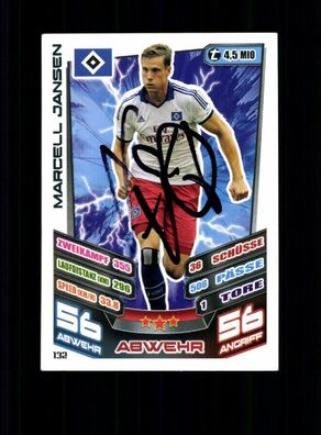 Marcel Jansen Hamburger SV Match Attax Card 2013-14 Original Signiert+ A 231960