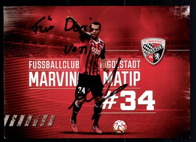 Marvin Matip Autogrammkarte FC Ingolstadt 2014-15 Original Signiert + A 231634
