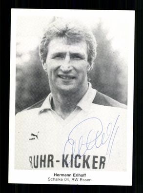 Hermann Erlhoff Autogrammkarte FC Schalke 04 Original Signiert + A 231665