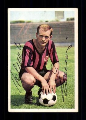 Helmut Kraus Eintracht Frankfurt Bergmann Sammelbild 1967-68 Orig Sign+ A 232049