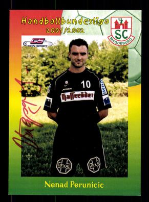 Nenad Perunicic Autogrammkarte SC Magdeburg 2001-02 Original Handball + A 232070