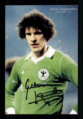 Klaus Toppmöller Foto DFB Nationalspieler Original Signiert + A 231512