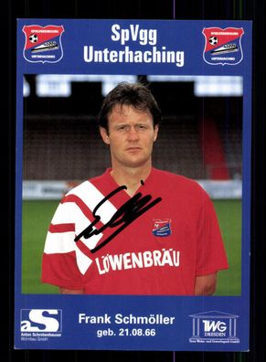 Frank Schmöller Autogrammkarte SpVgg Unterhaching 1995-96 Original + A 186163