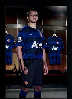 Javier Hernandez Manchester United Foto Original Signiert + A 231908