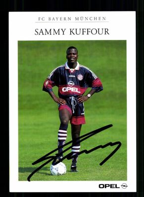 Sammy Kuffour Autogrammkarte Bayern München 1997-98 Original Signiert