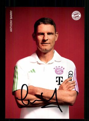 Anthony Barry Autogrammkarte Bayern München 2023-24 Original Signiert