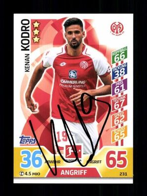 Kenan Kodro FSV Mainz 05 Match Attax Card Original Signiert+ A 232207