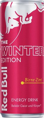 Red Bull Energy Drink Winter Edition Birne-Zimt 250 ml Einweg Pfand