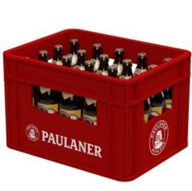 20x 0,50 Liter Flaschen Paulaner Münchner Hell / Helles Bier - Mehrweg-Pfand -