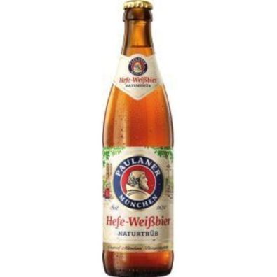 20 Flaschen Paulaner Weissbier naturtrüb a 0,5L Bier inc Mehrweg Pfand