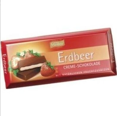 Böhme Cremeschokolade Erdbeere Schokolade 100g, 20er Pack (20x100g)