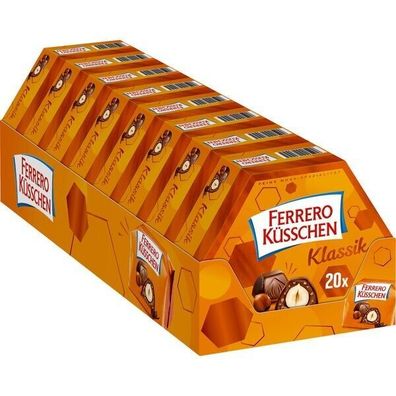 Ferrero Küsschen Geschenkverpackung 20 verpackte Pralinen 8x178g Pg.