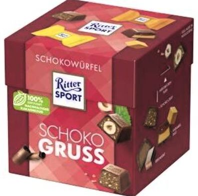 Ritter Sport Schokowürfel Schoko Gruß mit verschiedenen Sorten 8x176g