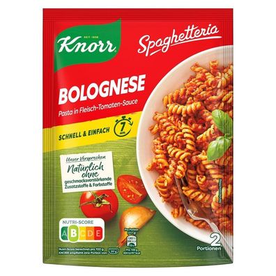 Knorr Spaghetteria Bolognese Pasta in Fleich-Tomaten-Sauce 160 g 10er Pack