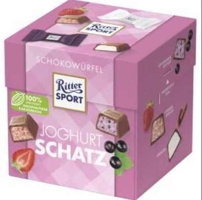 Ritter Sport Schokowürfel Joghurt Schatz 8x176g Schachtel