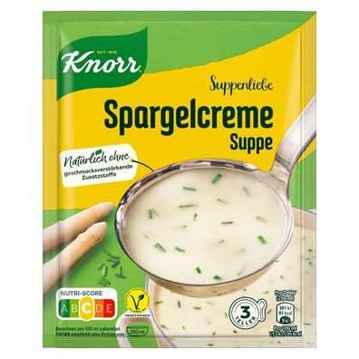 Knorr Suppenliebe Spargelcreme Suppe 58 g Beutel 18er Pack (58g x18)
