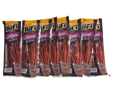 BiFi Original Rustick Sticks Salami 8 x 80G Wurstsnack 8er Pack