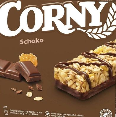 Corny Schoko Müsliriegel Mandeln Erdnüssen und Bienenhonig 10x150g