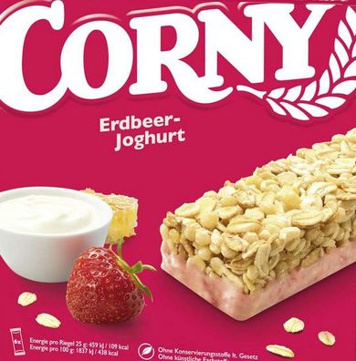 Corny Erdbeer Joghurt kerrniger Müsliriegel mit Bienenhonig 10 x 150g