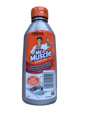 Mr Muscle Metallreiniger Stahl-Fix Classic bei Kalk und Fett 200 ml Flasche