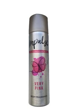 Impulse Very Pink Deo & Body Spray Deodorant 0% Aluminium Salts 75ml