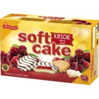Griesson Soft Cake Kirsche, 12er Pack (12 x 300 g)