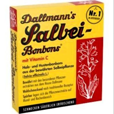 Dallmanns Salbei-Bonbons m. Vit.C. 10x20 St