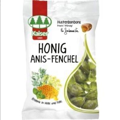 Kaiser Honig Anis-Fenchel, Bonbons, 18 Beutel je 90g