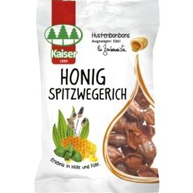 Kaiser Honig-Spitzwegerich, Bonbons, 18 Beutel je 90g