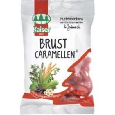 Kaiser Brust Caramellen, Bonbons, 18 Beutel je 100g