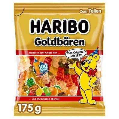Haribo Goldbären der Klassiker in 6 leckeren Geschmacksrichtungen 20x175 g Bt.