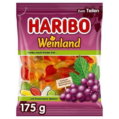Haribo Weinland, Fruchtgummi, 20 Beutel je 175g