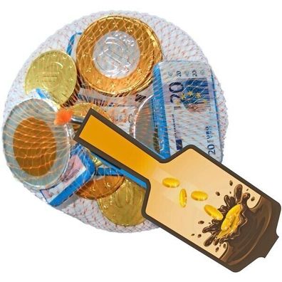 Euro Schokoladengeld Münzen und Scheine 30x100 g