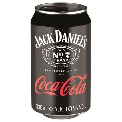 Jack Daniel's & Cola 10% Vol Old No. 7 0,33 L Dose, 24er Pack ( 24x0,33L )