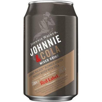 Johnnie Walker Red Label & Cola 10% vol. 0,33 L Dose, 12er Pack (12x0,33 L)